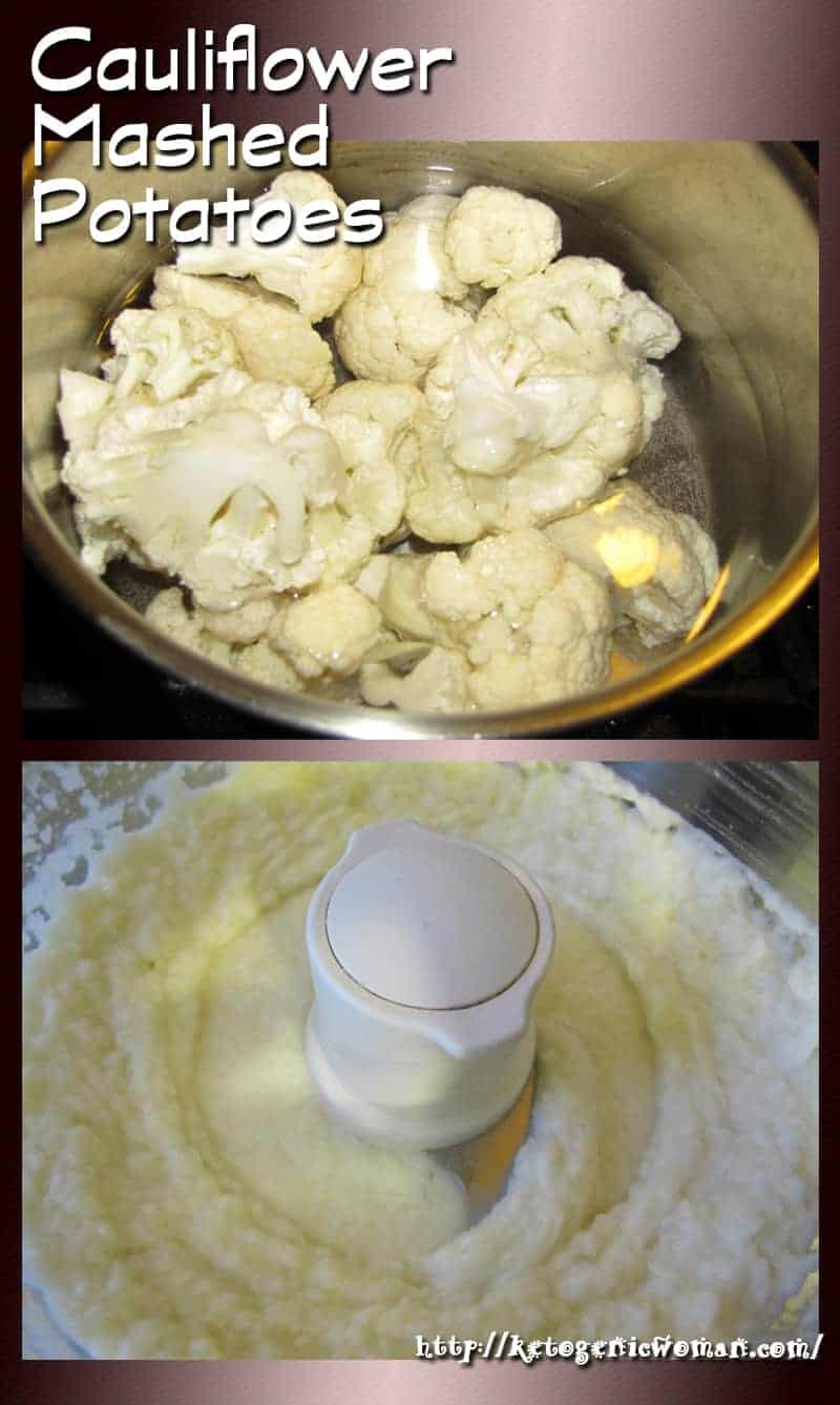 A food processor with Cauliflower and Cream