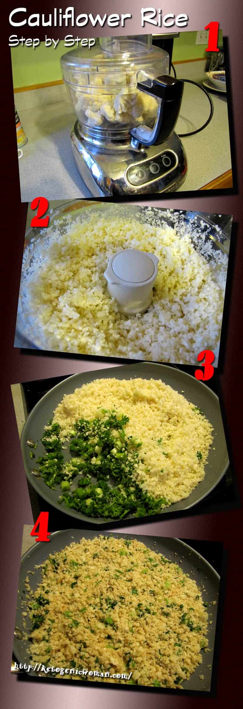 A plate of food with rice and vegetables, with Cauliflower