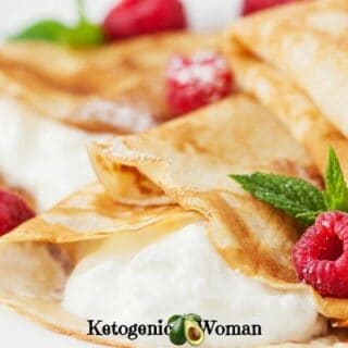 low carb raspberry crepes