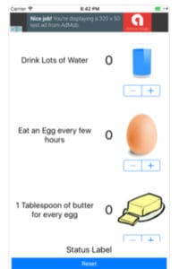 Image of egg fast tracker app