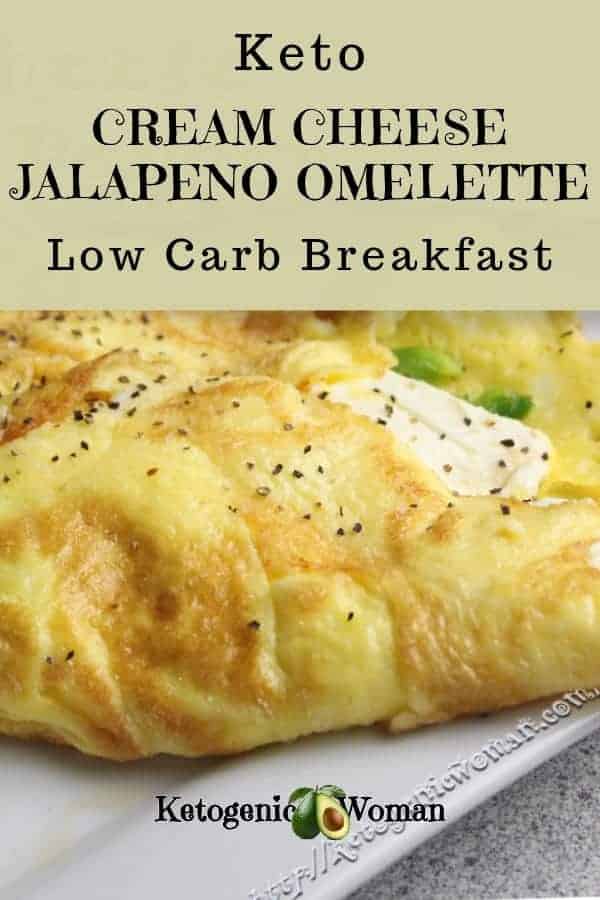 My favorite low carb breakfast is Keto Cream Cheese Jalapeno Popper omelette!