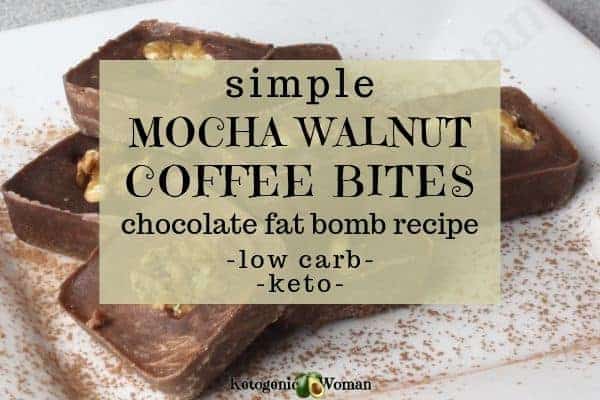 Easy and simple chocolate fat bomb recipe. Try this delicious mocha walnut coffee bites recipe. It's low carb, keto, and lchf. Try them now!