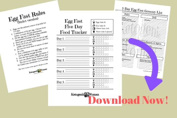 Free Egg Fast Printable Tracker, Grocery List and Rules