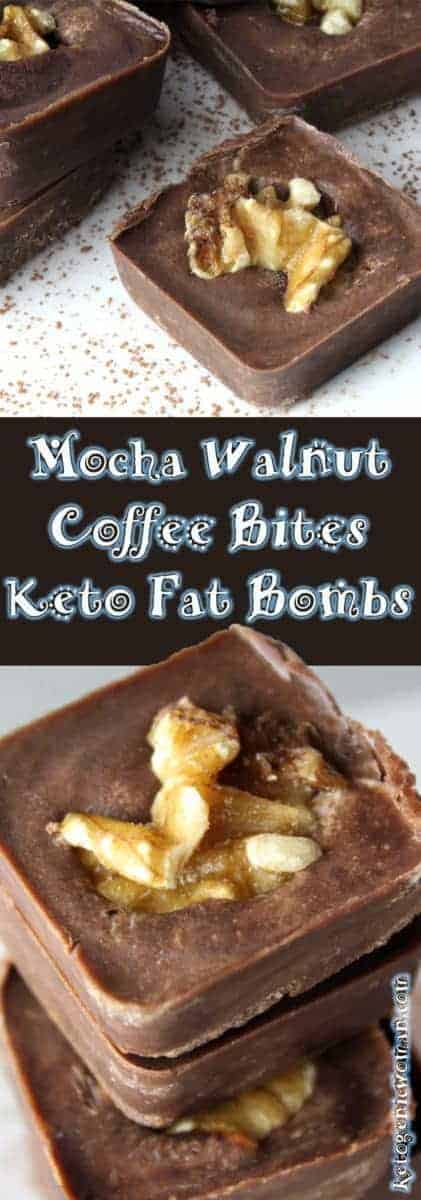 Mocha Walnut Coffee Bites: chocolate fat bomb recipe