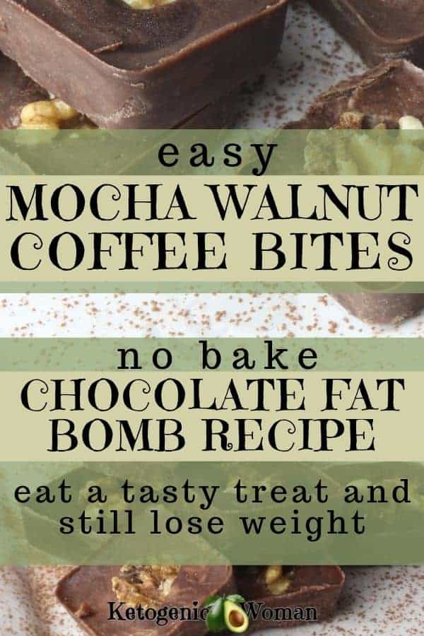 Easy keto mocha chocolate fat bomb recipe.