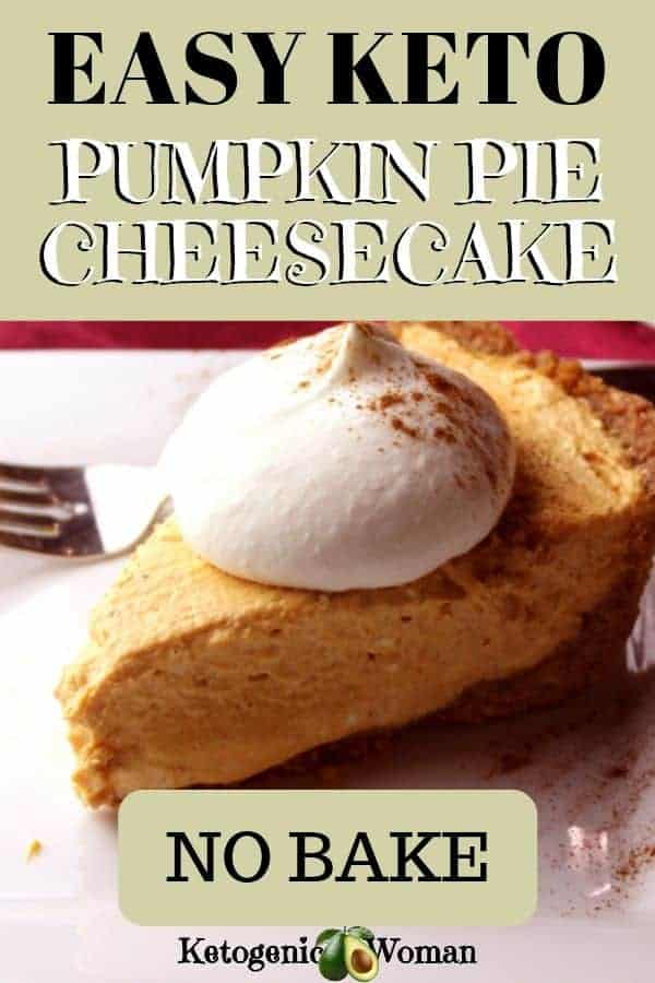 A piece of cake on a plate, with Pumpkin and Cheesecake