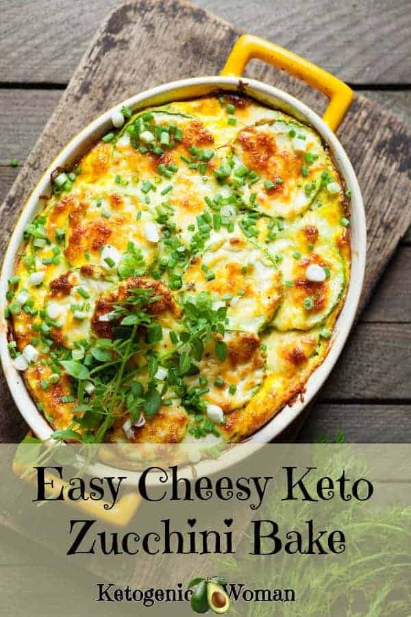 Easy Cheesy Baked Zucchini is going to be a family favorite! Perfect budget keto meal!