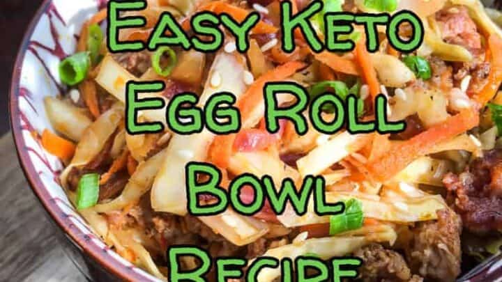 Keto Egg Roll Bowl Recipe