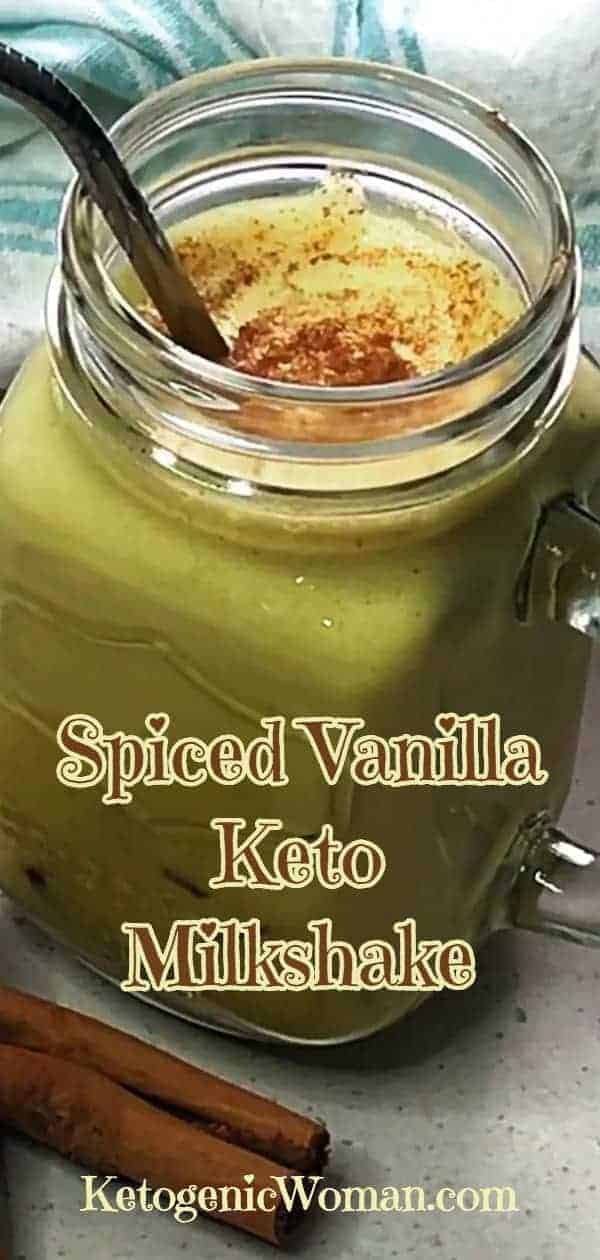 Keto dairy free spiced milkshake recipe