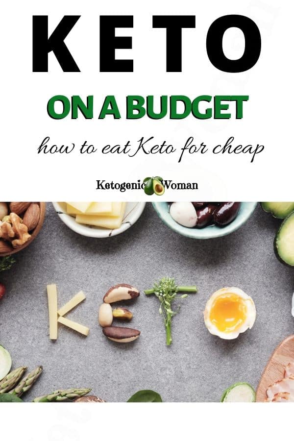 Pinterest Pin for how to eat keto for cheap