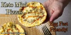 Keto Egg Fast Mini Pizzas