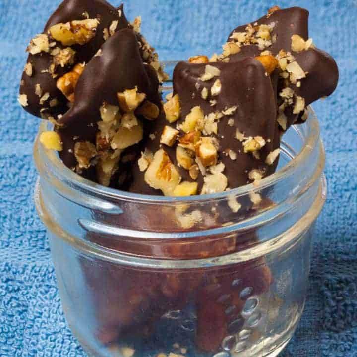 Maple Walnut Chocolate Dipped Bacon