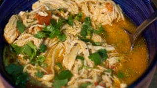 Instant Pot Coconut Curry Chicken Soup - Keto, Low Carb, Gluten Free