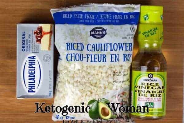 Low Carb Keto Sticky Rice ingredients