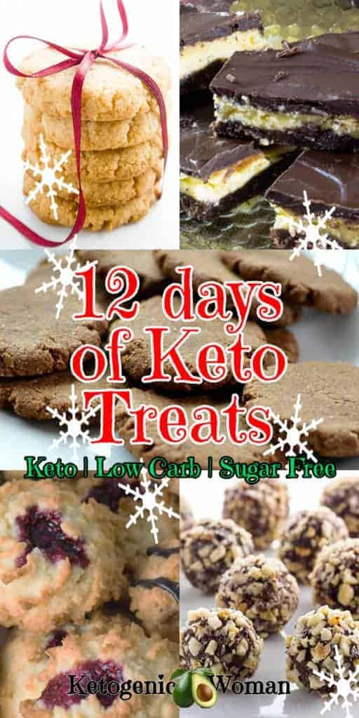 12 amazing Low Carb Keto Sugar free Gluten free Christmas desserts and treats.