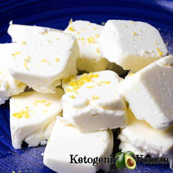 Keto Egg Fast Lemon Cheesecake Fat bombs