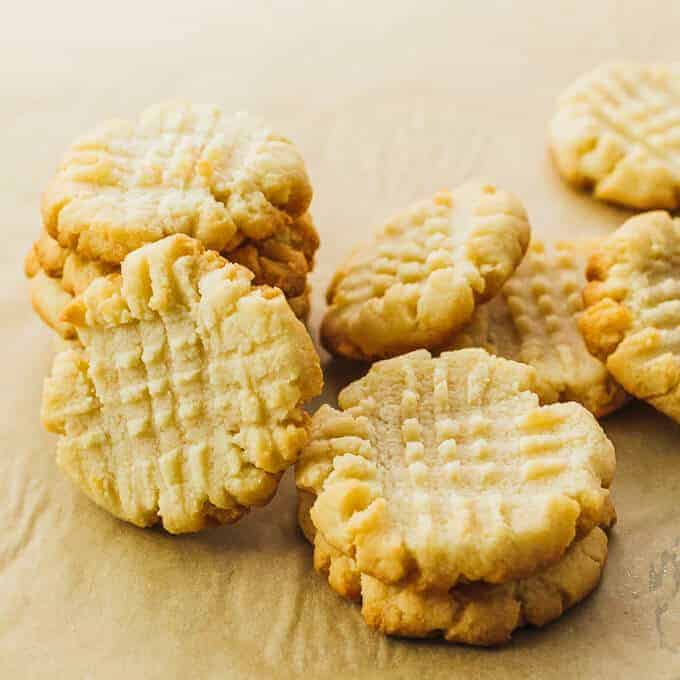 Low Carb Sugar Free Almond Butter Cookies