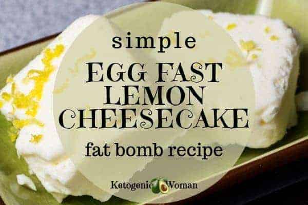 egg fast lemon cheesecake fat bomb recipe