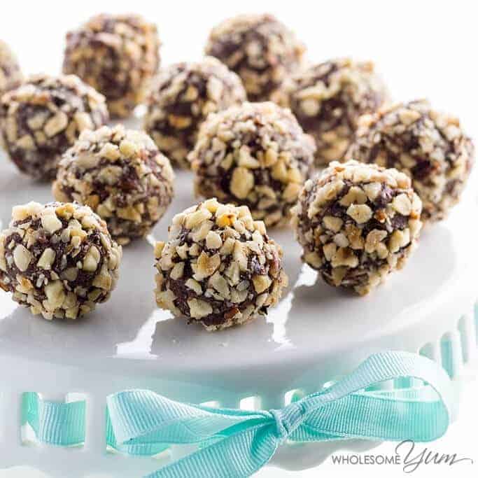 Sugar Free Chocolate Nutella Truffles, Low Carb and Gluten Free