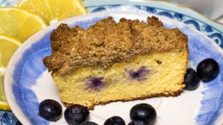 Keto Lemon Blueberry Coffee Cake