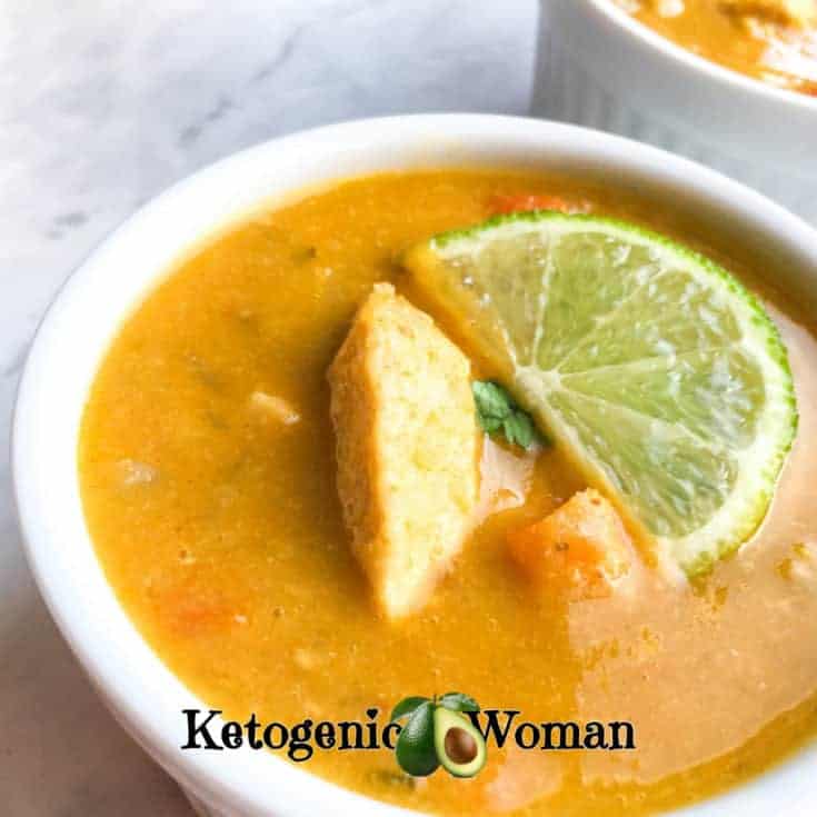 Keto Thai Coconut Curry Soup (Instant Pot and Stove Top)