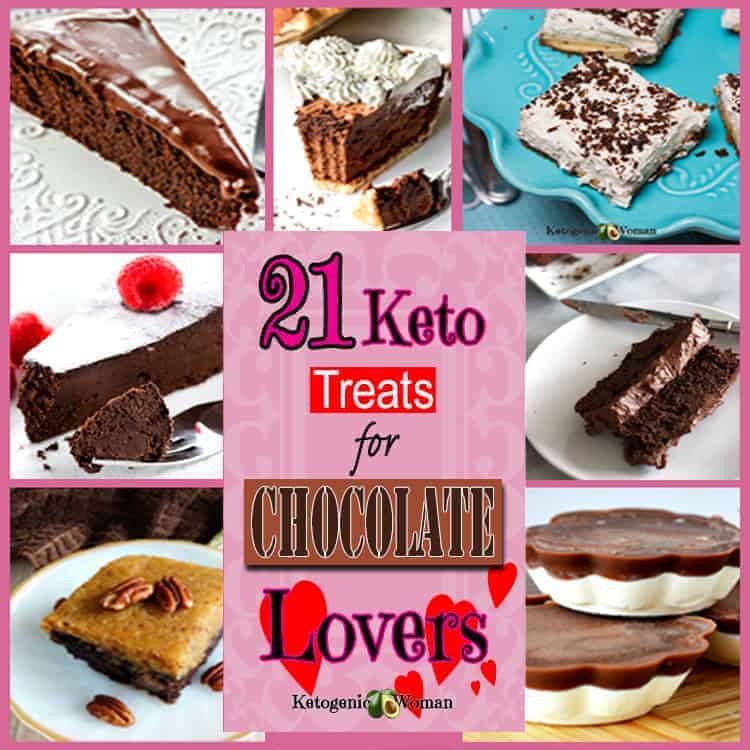 Keto Low Carb Valentine Chocolate desserts