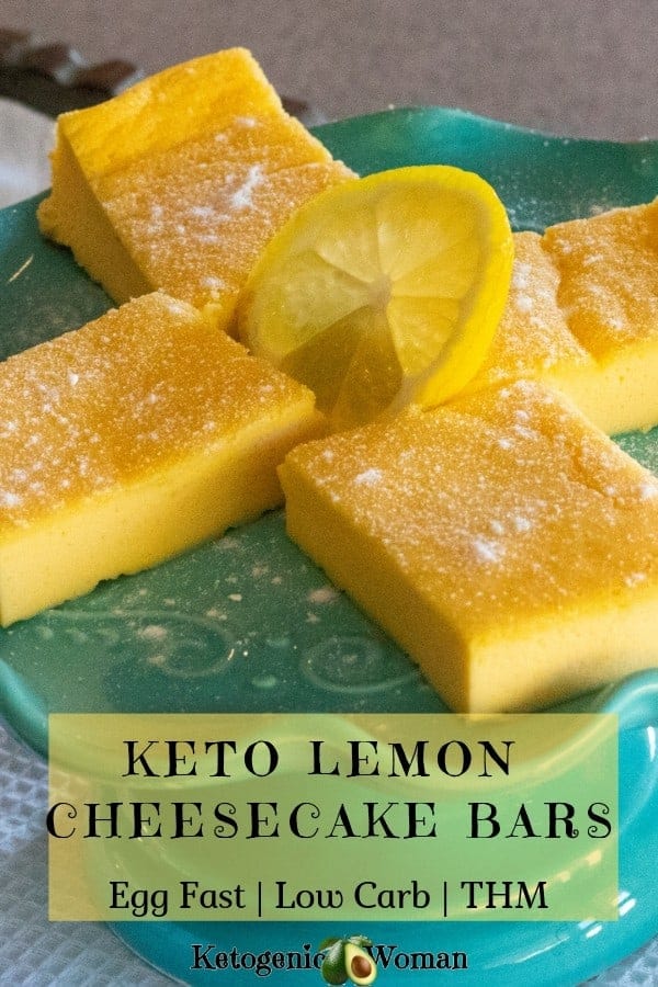 Keto Egg Fast Lemon Bars - These taste like cheesecake!