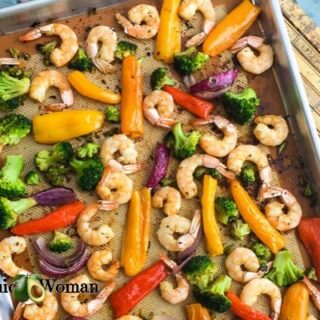 Shrimp and veggies on Sheet Pan