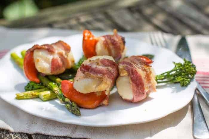 BBQ Scallops in Bacon