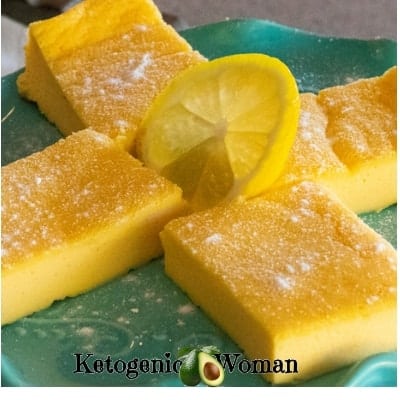 Keto Egg Fast Lemon Bars - Ketogenic Woman