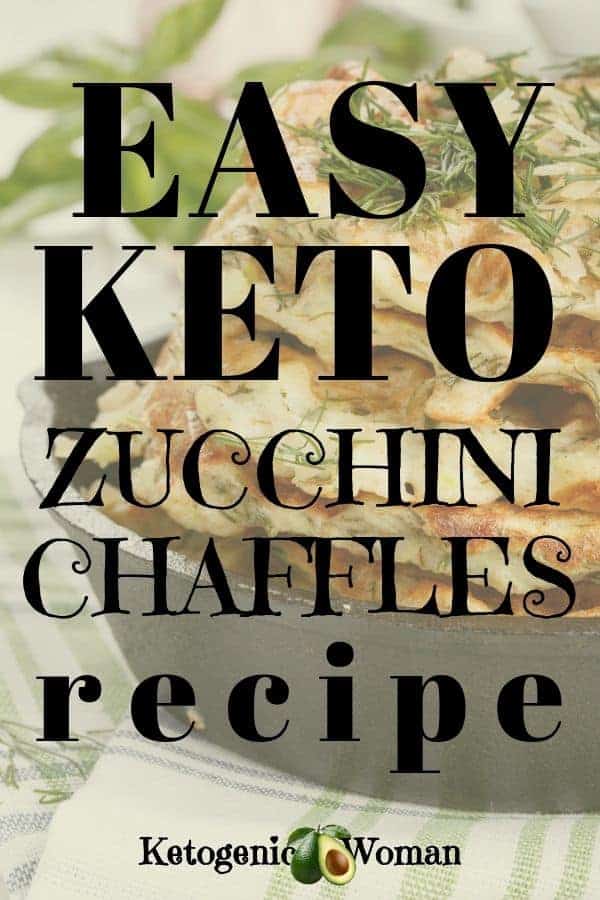 Easy keto zucchini chaffles recipe