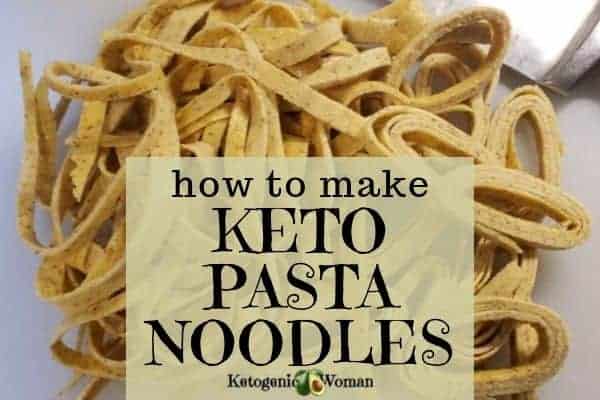 Easy homemade keto pasta noodles. Low carb and gluten free! 
