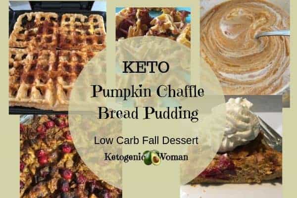 Keto Chaffle Bread Pudding