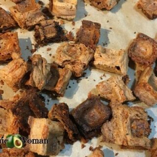 Baked Chaffle Croutons