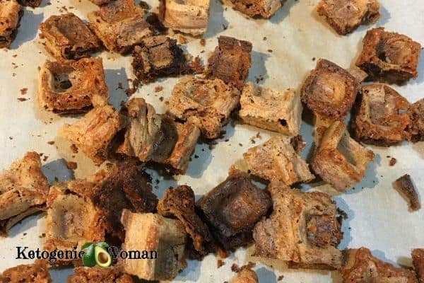 Baked Chaffle Croutons