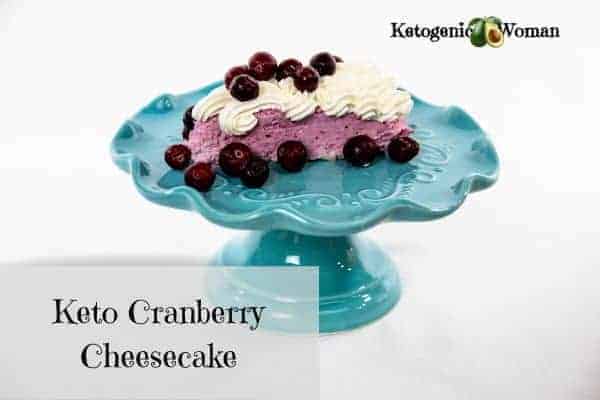 keto cranberry mousse cheesecake