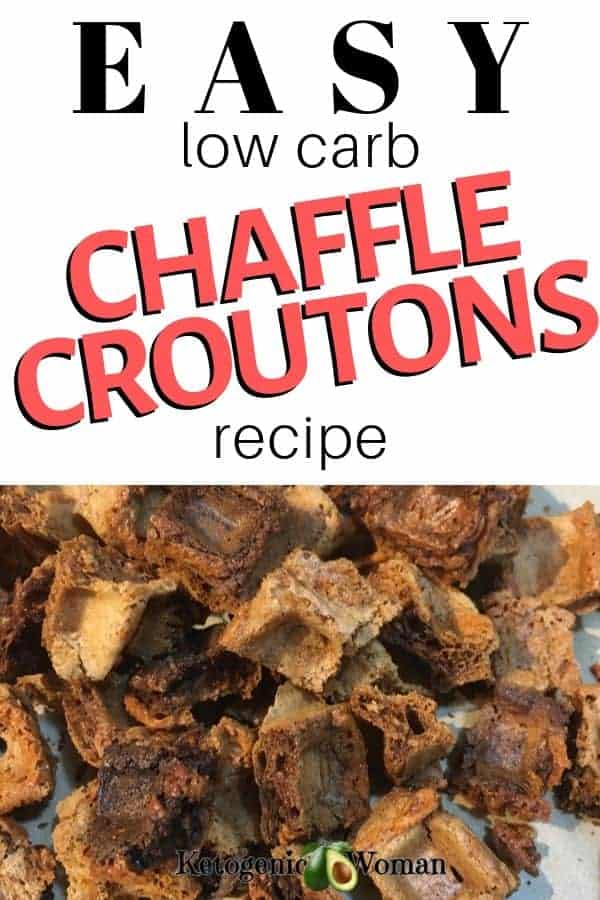 closeup of croutons