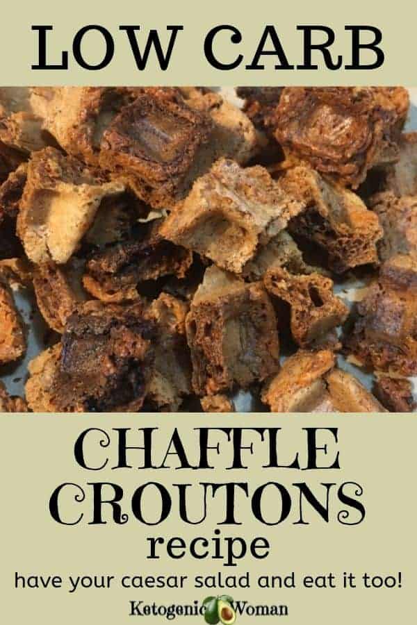 close up of croutons