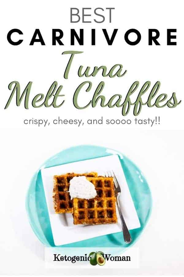 Carnivore Tuna melt chaffles