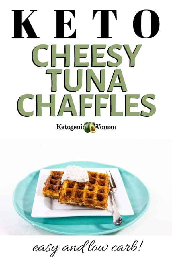 Crispy cheesy tuna chaffles