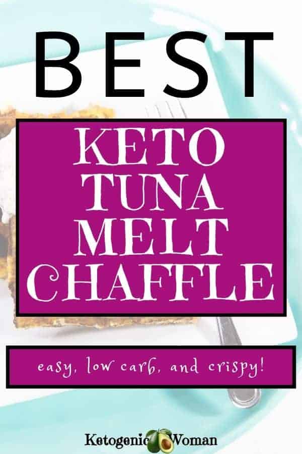 Keto Tuna Melt Chaffles