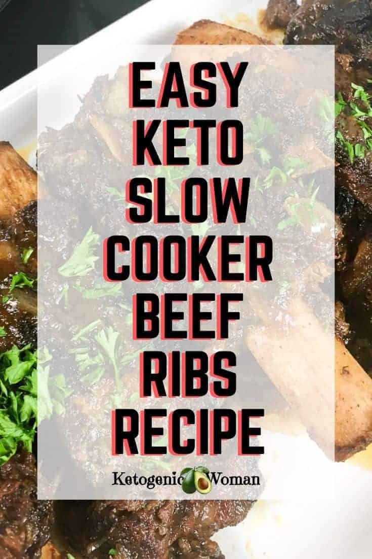 Easy Keto Slow Cooker Beef Ribs Recipe