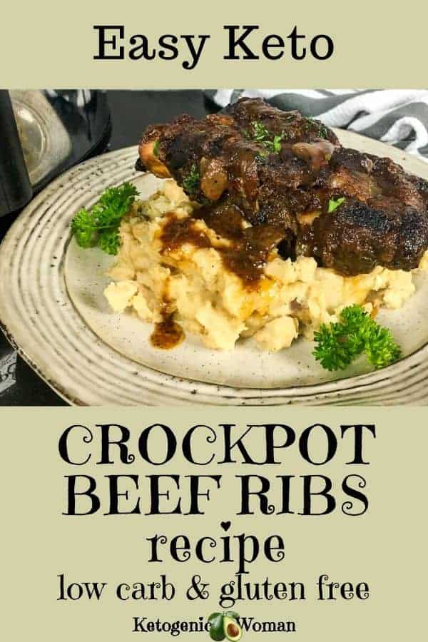 Keto Crockpot Beef Ribs Recipe