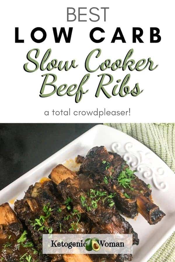 Low Carb & Gluten Free Slow Cooker Beef Ribs Recipe
