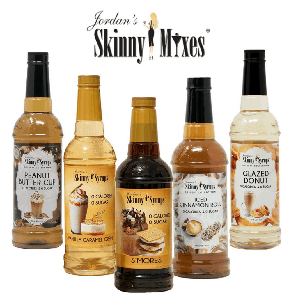 bottles of coffee syrups