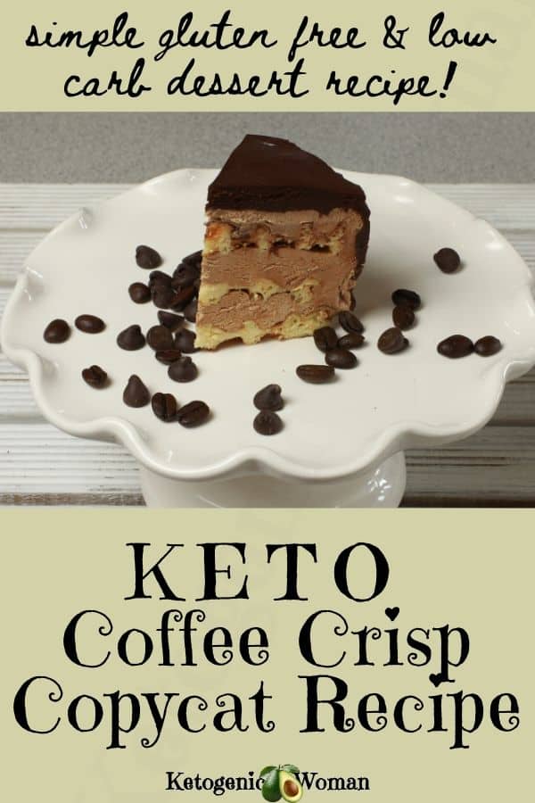 Simple gluten free & low carb dessert recipe - Keto coffee crips copycat recipe