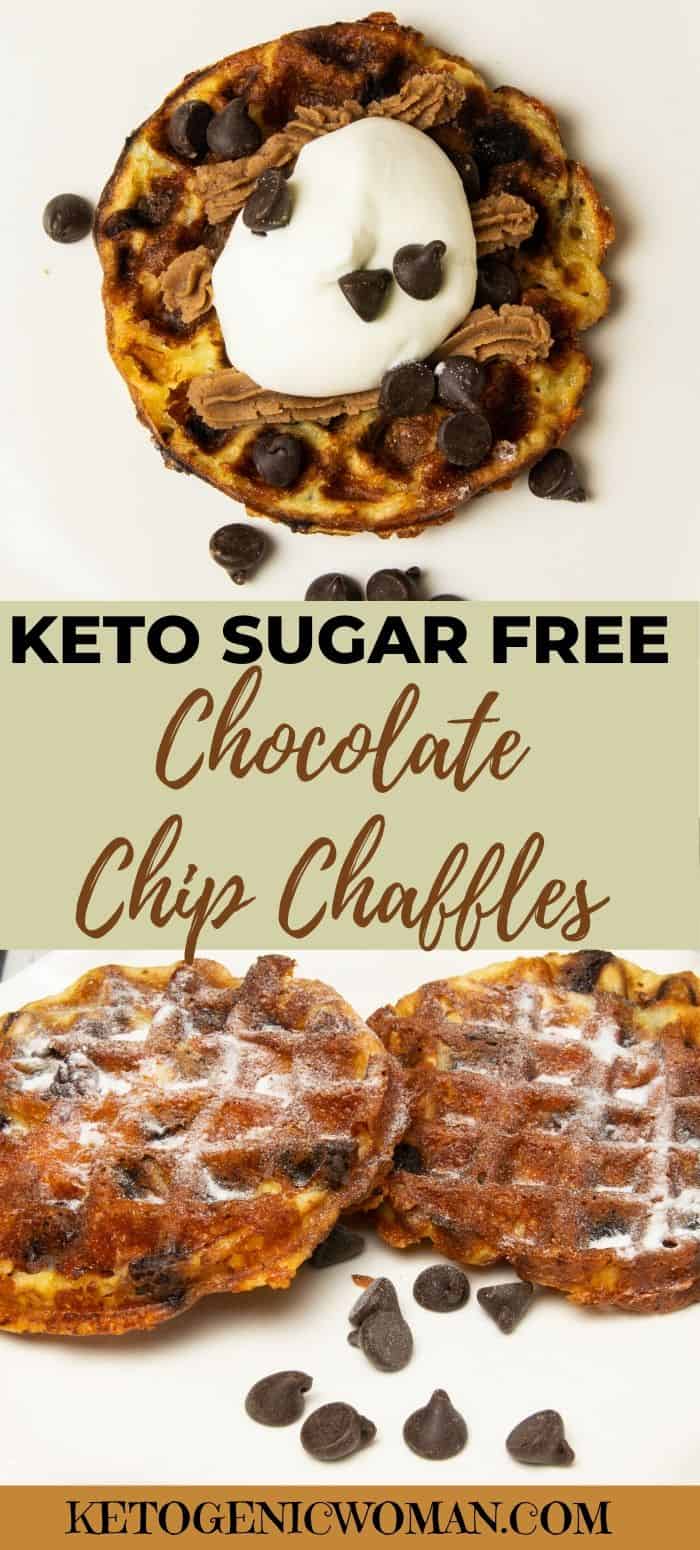 Keto Chocolate Chip Chaffle Ketogenic Woman