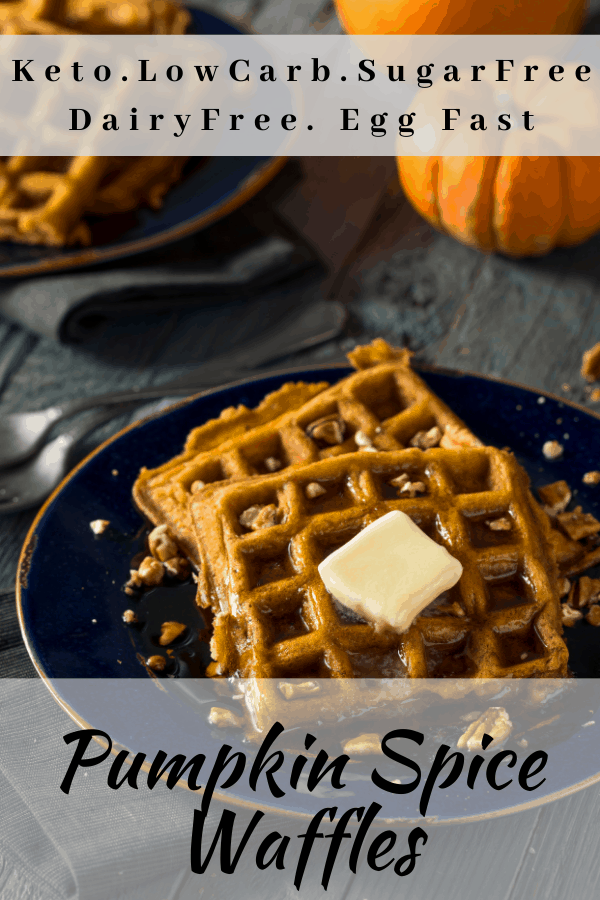 Pumpkin spice waffles Pinterest Pin