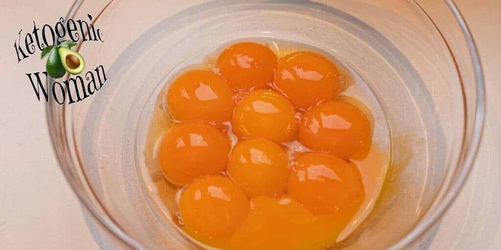 bowl of egg yolks