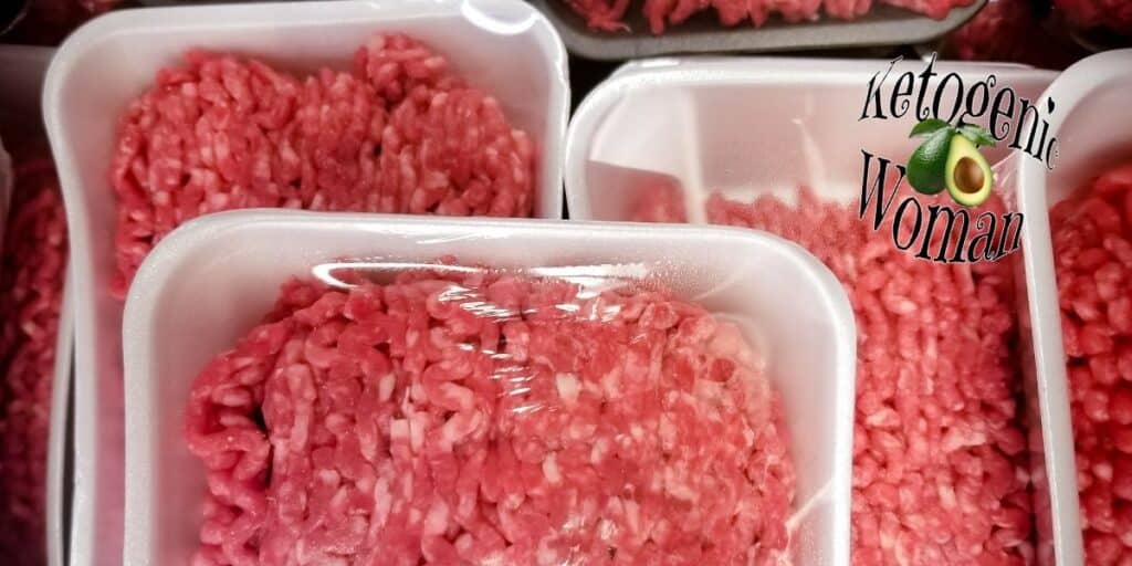 packs of grocery store ground beef